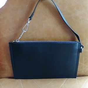 NWOT Bostanten clutch wallet wristlet bag purse black leather
